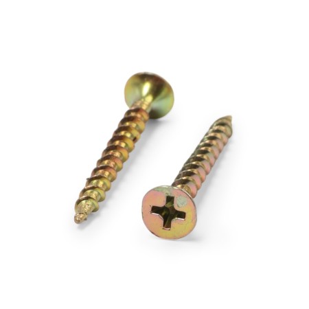 Wood self -tapping screw, 3.5x41 mm, large step, yellow zinc, 500 pcs-2