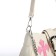 Youth bag with a zipper, white color
