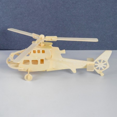 3D-model team wooden miracle-brown "Helicopter"-1