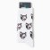 Women's socks "cat meme", white color, rr 36-40