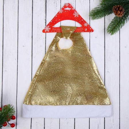 New Year's cap "snowy radiance" 28x36 cm golden-2