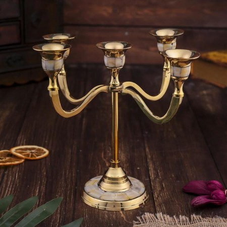 Brass Brass for 5 candles "Palace Secrets" 20 cm.-1