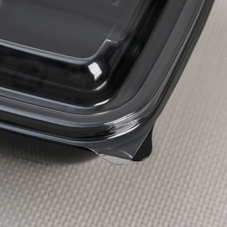 A set of plastic disposable containers, 550 ml, 12.6 × 12.6 × 6 cm, 5 pcs, black color-3