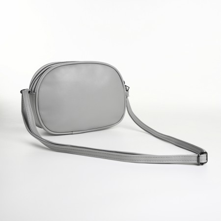Bag Women's Cross-Bodi with a zipper, gray color-1