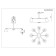 Ceiling EVOLUCE lamp. Sle103702-08. BUVE. 8x60 watts, E27, 85.5x85.5x37 cm, color light wood, white