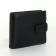 Male purse on the button, black color