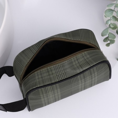 Lightning cosmetic bag, green color-3