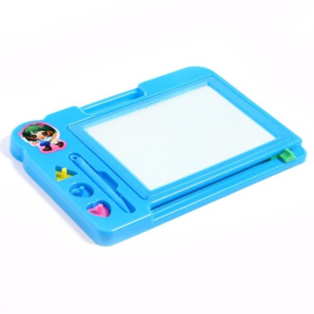 Magnetic board with colored crumbs, 3 stamps included, MIX color-10
