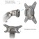 Table bracket for 2 LED/LCD monitors Tuarex alta-22