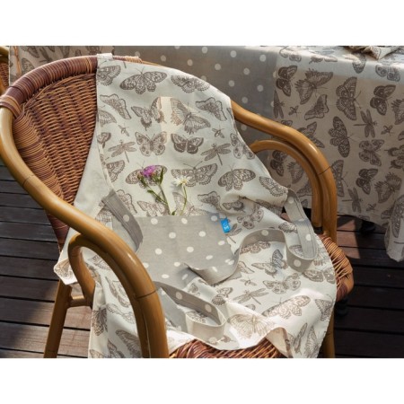 Apron Women's Butterflies, size 60x80 cm, color gray color