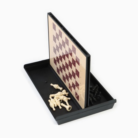 Chess is table magnetic, with a box, 24 x 18 cm-5