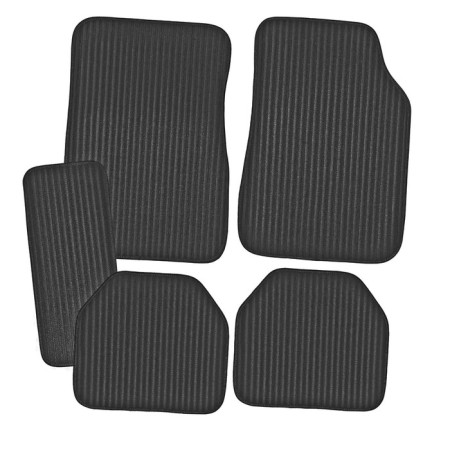 Car carpet carpets SkyWay Arctic-1, 70x48 cm, 40x45 cm, 58x23 cm, textile, black, 5 pcs. S01702038