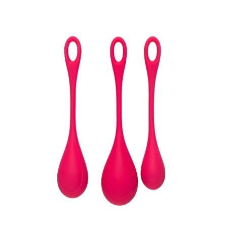 A set of vaginal balls Satiffyer yoni, silicone, red, Ø 2 cm-7