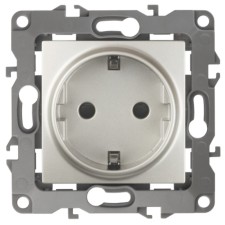 2p+E Schuko, 16A-250V, IP20, ERA12, mother of pearl