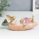 Polystone souvenir "Rabbit read a book in a carrot boat, with a bird" 6x5x14.5 cm