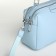 Women's bag with lightning, textura, average size, blue color