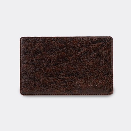 Cover for travel ticket, brown color