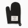 Ethel "Home" mittens, black color, 26x16 cm, 50%HL, 50%flax