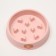 Limit feeding bowl, from overeating, 19.5 x 19.5 x 4.5 cm, pink