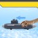 Game set "Submarine", shoots rockets, mobile elements, dark gray color