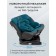 AMAROBABY BRILLANT, ISOFIX fastening, class D, group 0+/1/2/3 (0-36 kg), Biryuzovoy color, Brierous Class