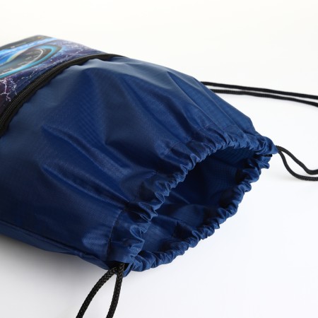 Bag for shoes on the lace, blue color-2