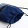 Bag for shoes on the lace, blue color