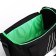 Road bag with lightning, long belt, black/green color