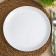 Plate flat diwali, d = 25 cm, white color