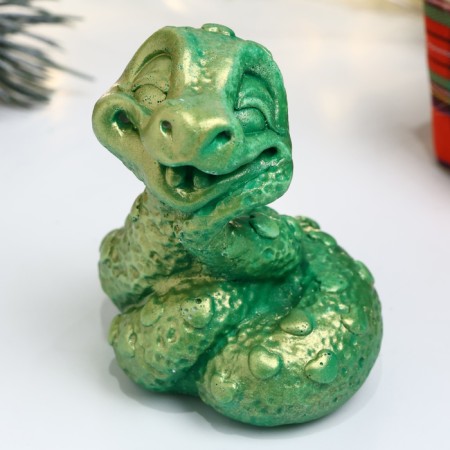 Figure "Snake Baby" light green, 5x4cm
