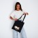 Bag Schoper Slow Dog, 35x0.5x40 cm, Department without lightning, without lining, black