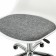 A chair for the operator Brabix Eames MG-310 Ch, chrome, white plastic, gray fabric