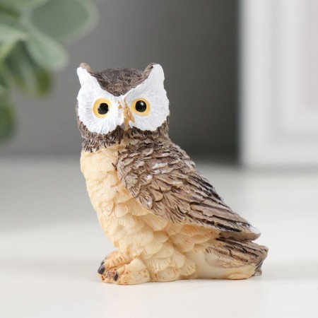 Souvenir Polystone "Gray Owl" MIX 2.3x4.3x4.5 cm-1