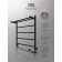 Electric towel Indigo Line, 600x400 mm, hidden installation, black