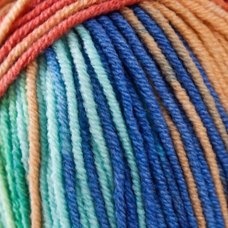 Yarn "Jeans Crazy" 55% cotton, 45% acrylic 160m/50g (8209 Blue-Salace)-2