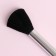 Makeup brush, 12.5 (+/- 1) cm, black color