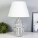 Table lamp 16311/1GR E27 40W gray 27x27x44 cm Risalux