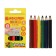 Pencils 6 flowers, "kalyaka-small", three-sided, thick