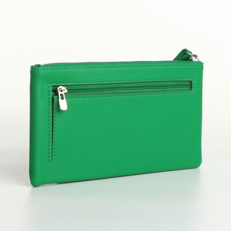 Women's wallet with lightning, green color-1