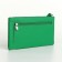 Women's wallet with lightning, green color