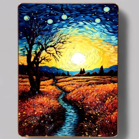Acrylic painting "Evening Miracle" 40x30 cm