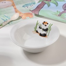 Panda salad bowl, 550 ml, white, porcelain