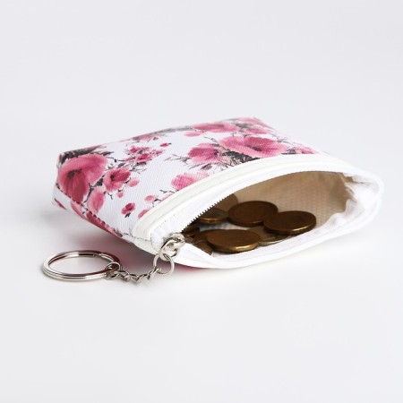 Women's wallet with lightning, white/pink color-2