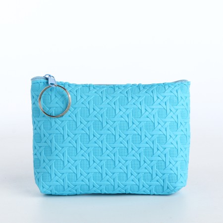 Women's wallet with lightning, blue color