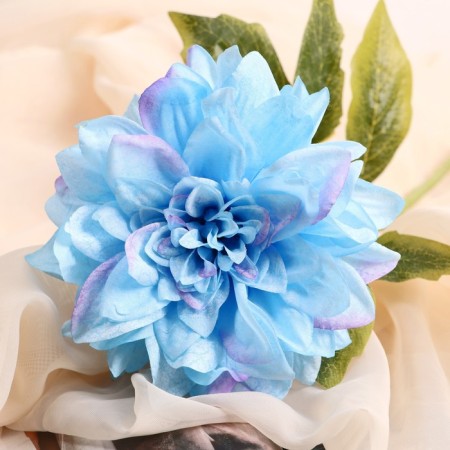 Artificial flowers "Georgin Pigmy" 11x60 cm, blue-1