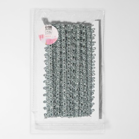 Decorative braid, 18 mm, 10 ± 1 m, silver color-2
