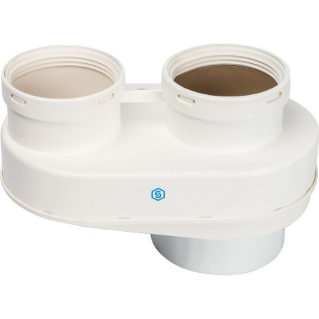 The chimney element Stout SCA-8080-230002, adapter for connecting pipes, DN80/80-1