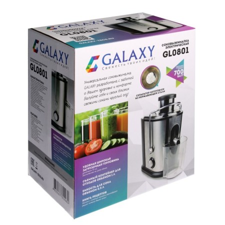 Sokovyshkalok Galaxy Gl 0801, 700 watts, 1.5 l, silver-5