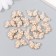 Decor for creativity plastic "Golden butterfly in pearls" set of 15 pcs 2x1.3 cm