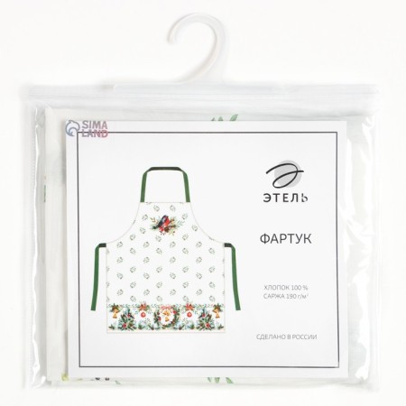 Apron "Ethel" SHRISTMAS BELLS 60x70cm, 100% cotton, sarzha 190 g/m2-9